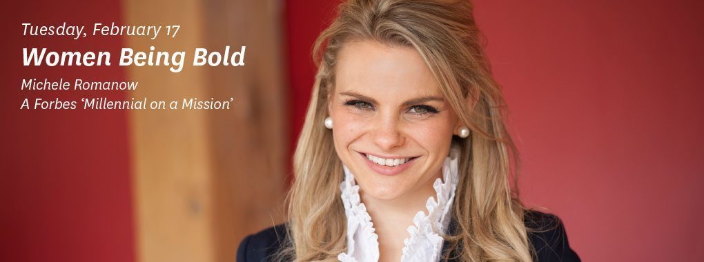 Michele Romanow will present at the Women Being Bold event.