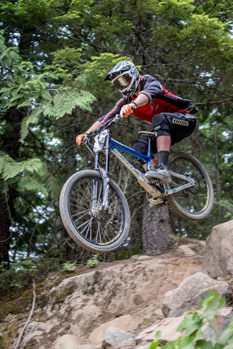  Zenon Murtagh racing in Whistler as part of the BC Cup Downhill Series.