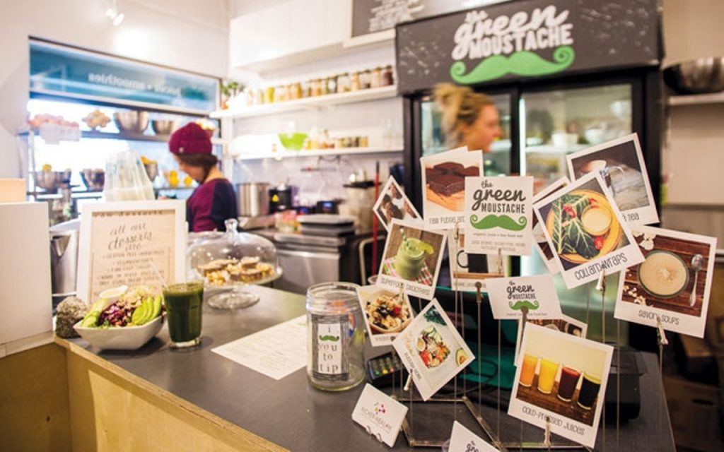 The Green Moustache is one of the best Whistler vegan restaurants, offering deliciously healthy smoothies, salads, wraps and desserts.