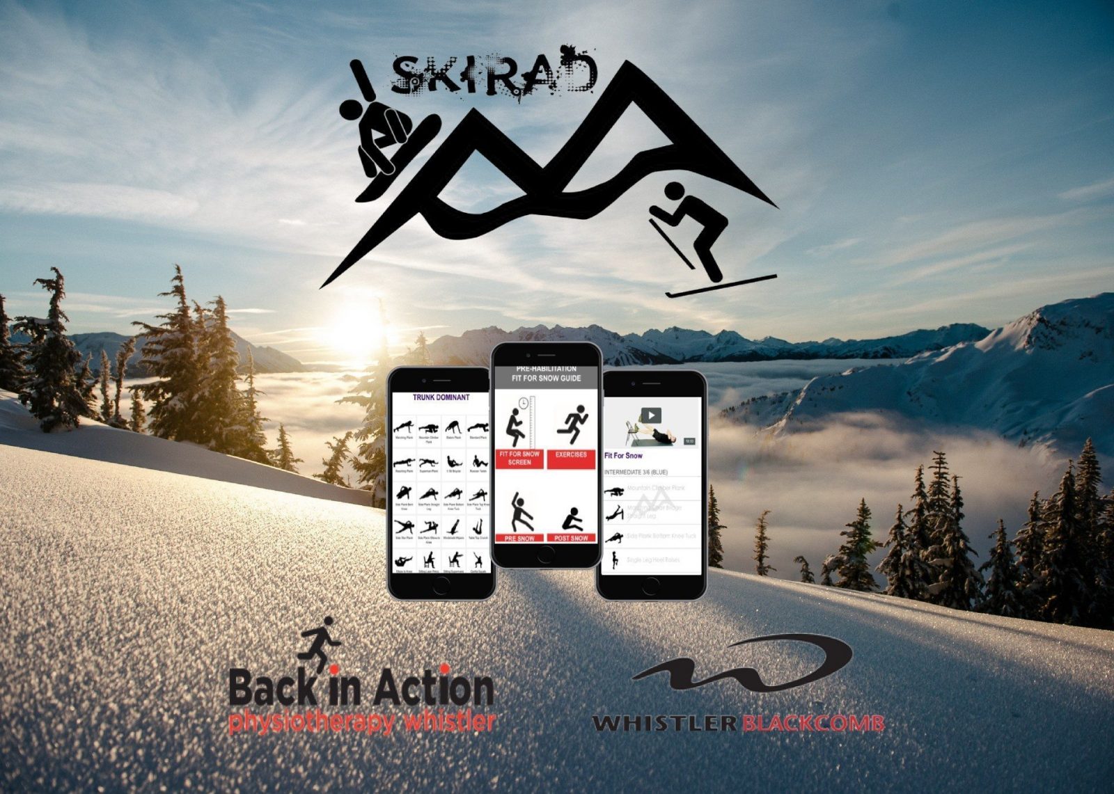 The SKIRAD app offers ski conditioning exercise programs.