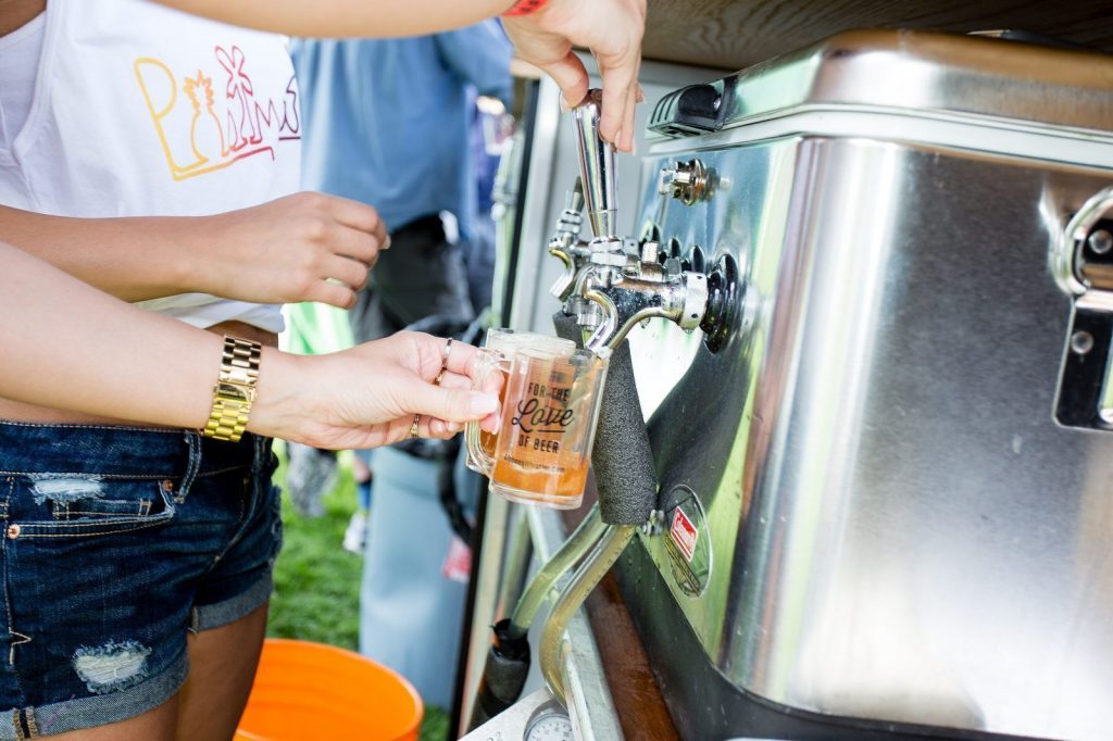 Sample the many different beers on tap at the WVBF.
