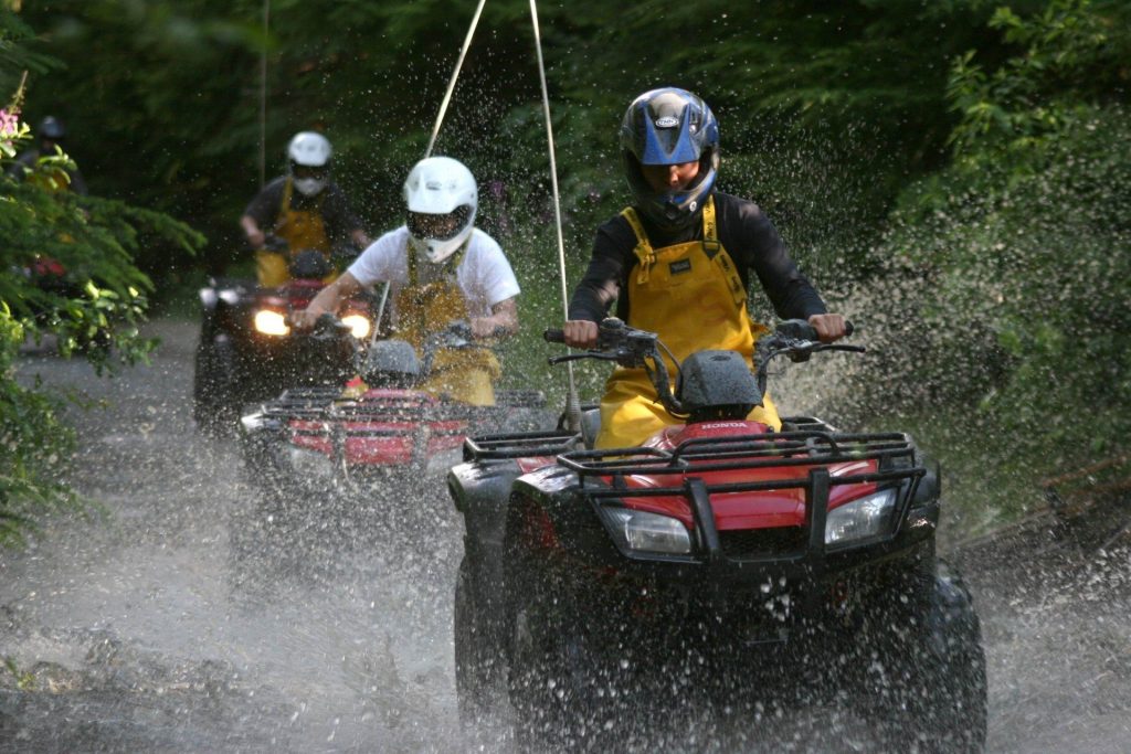 An ATV tour might be the perfect activity for your Whistler bachelor party.