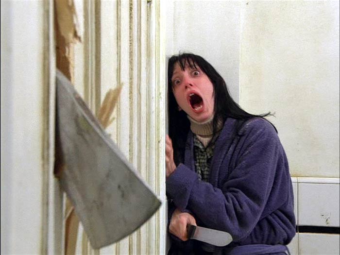 Shelley Duvall in Stanley Kubrick's The Shining. 
