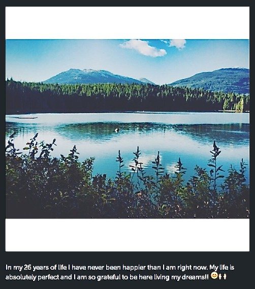 Instagram image: Lost Lake Whistler