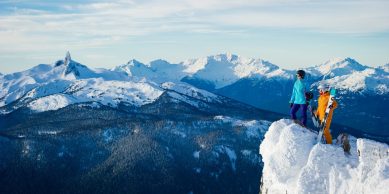 Whistler mountains is host to 360 degrees of amazing views.