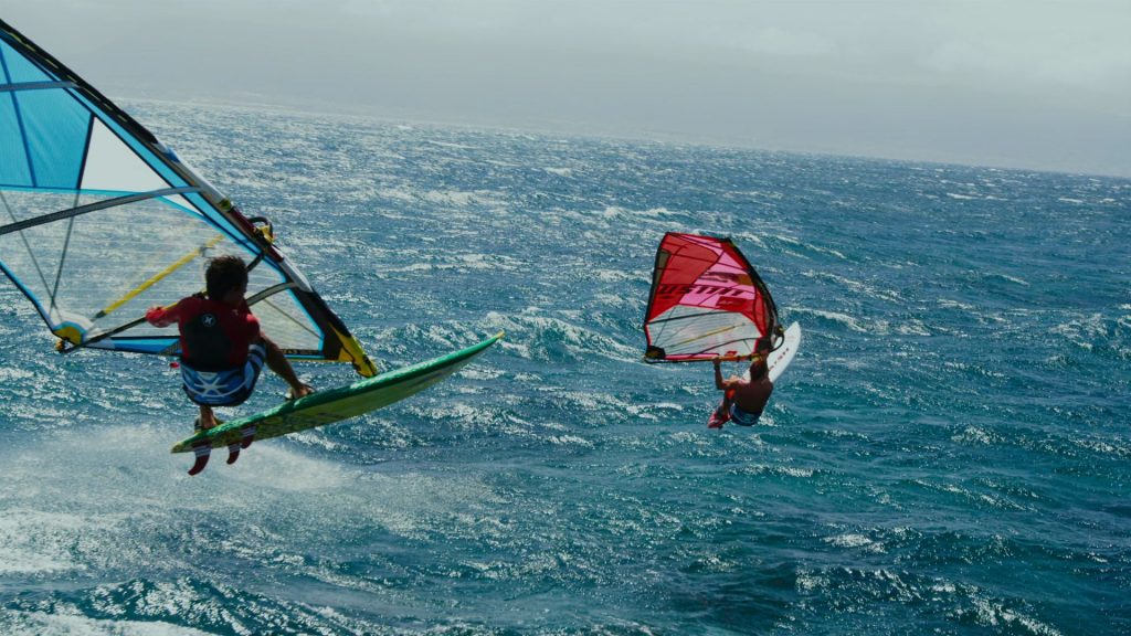 Windsurfing in 'The Search For Freedom'.