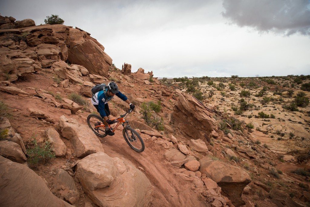 Bike testing in Moab. Photo: Mike Schirf.