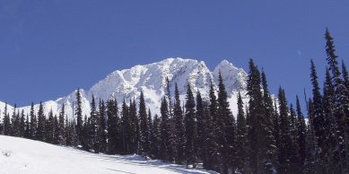 Whistler mountain in winter.