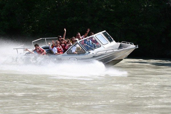 The Whistler Jet Boating tour runs through a BC Provincial Park.