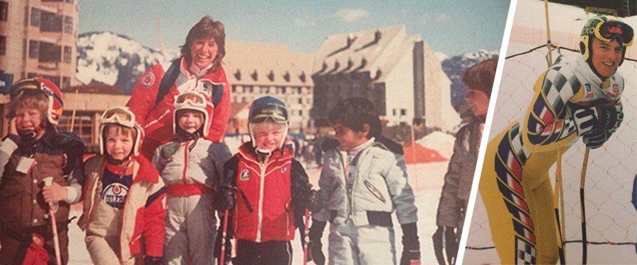 A young Joey Gibbons in his ski gear.