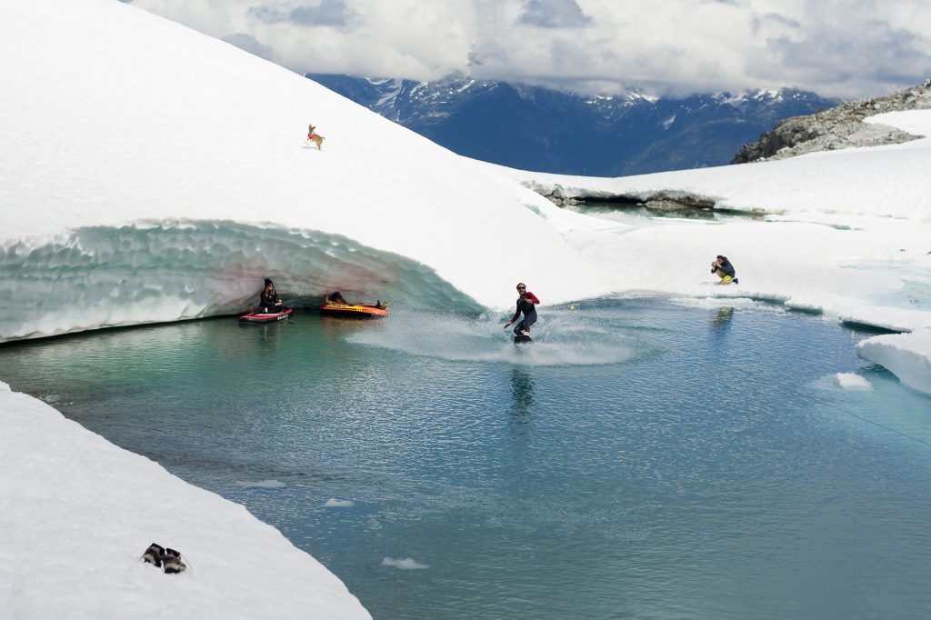 Epic Whistler alpine activities were taking place at Iceberg Lake.