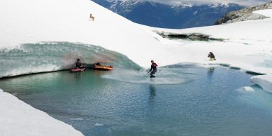 Epic Whistler alpine activities were taking place at Iceberg Lake.