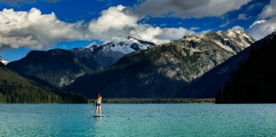 Scenic Whistler Stand Up Paddle Boarding. Image: Mitch Winton Photography