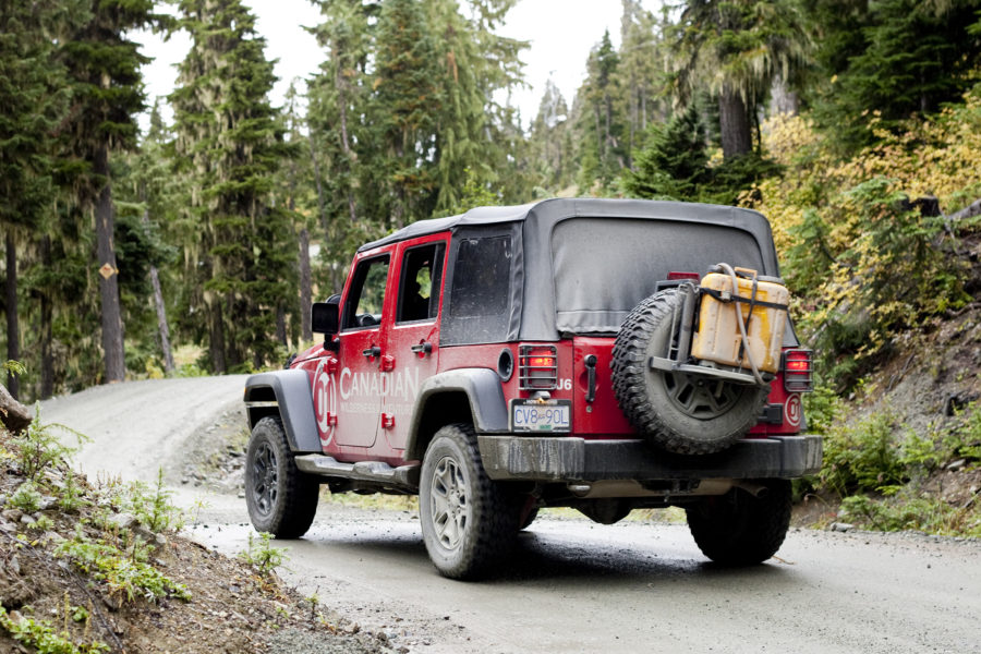 Canadian Wilderness Adventures' jeep tour.