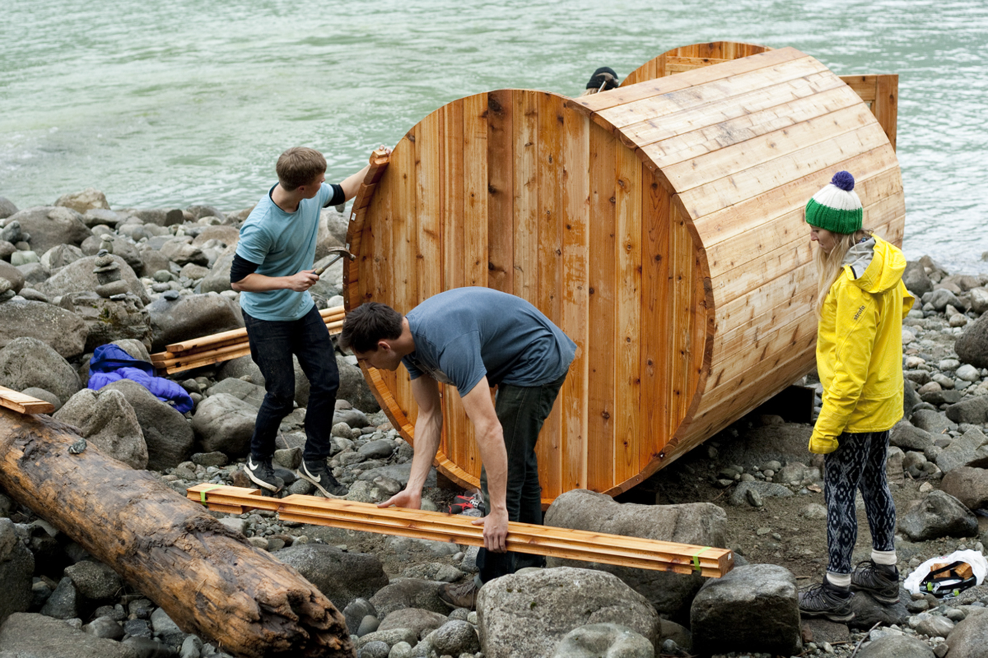 Building a DIY Outdoor Sauna in the Backcountry - Gibbons Whistler