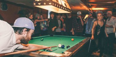 With a pool table and relaxed vibe, Buffalo Bills is perfect for large groups.