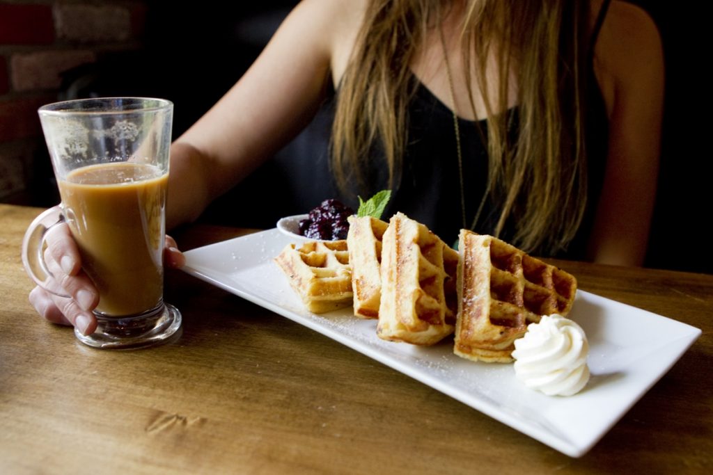 Waffles are a delicious Whistler brunch choice.